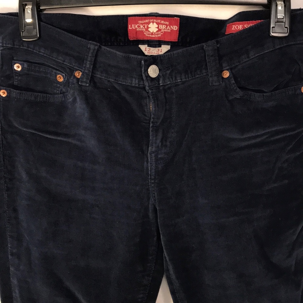 Teal Corduroy Lucky Zoe Skinny